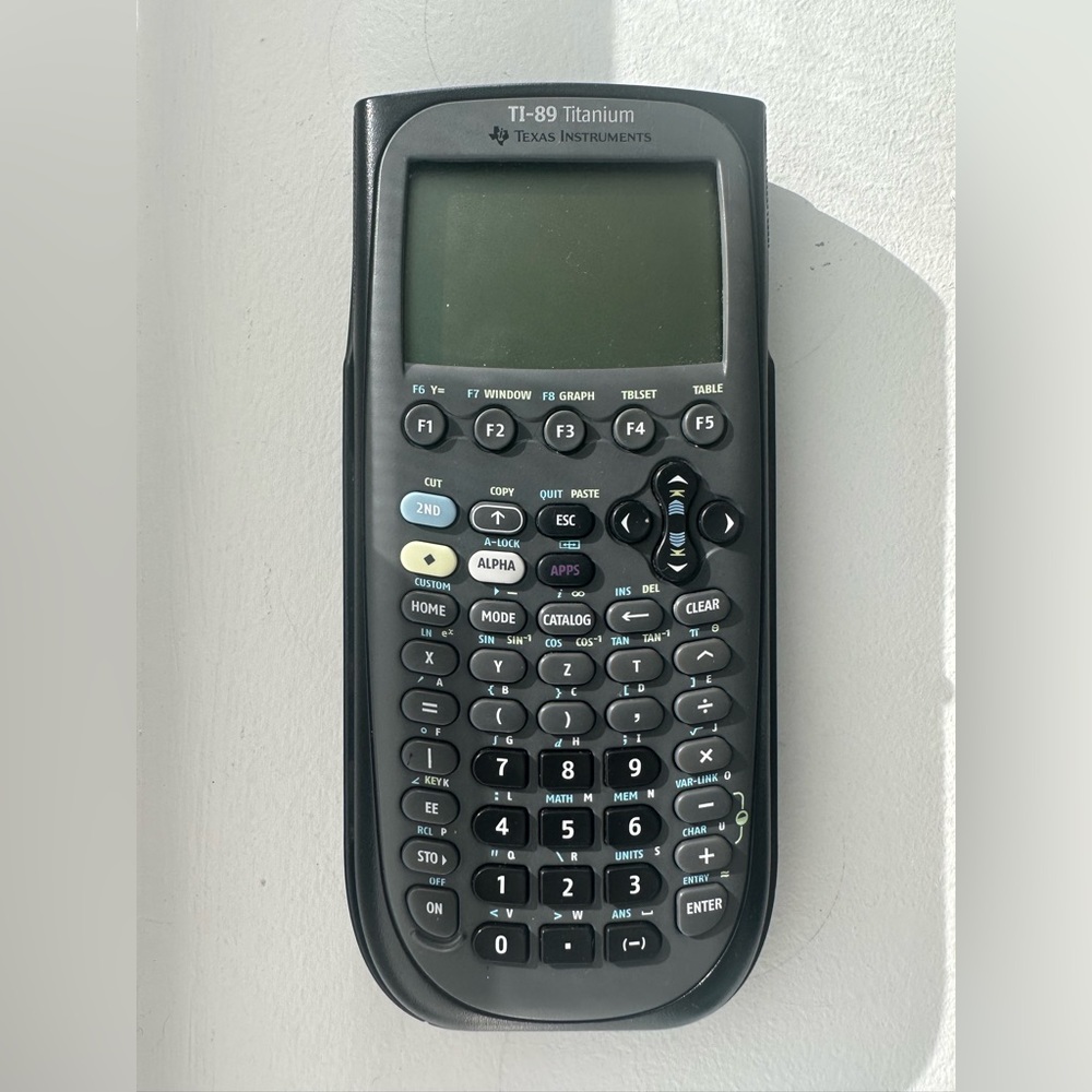 TI-89 Titanium Calculator with brand new batteries inserted
